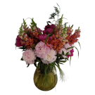 Bouquet douceur fleurs roses (hauteur 30/40 cm)