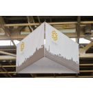 Enseigne suspendue 3 FACES 