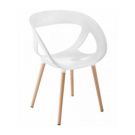 White MOEMA WOOD Chair