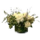 Bouquet of white flowers and greenery (40x30cm)
