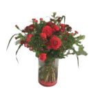 Red wildflower bouquet (height 40 to 50cm)