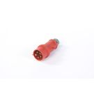 Male P17 32A three-phase + N + E power socket - without cable
